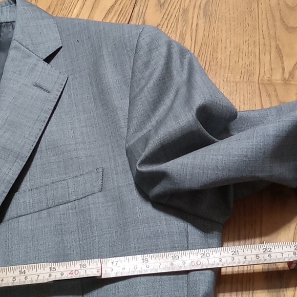 Brooks Brothers s Mens Blazer Sports Coat Gray Business Preowned 41R W35 FLAW - Picture 15 of 15